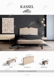 تاج بالاسری تختخواب باکس کاسل اورست